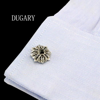 

DUGARY vintage Sparta style shirt cufflink men designer Cuff link Button male High Quality Manga crystal Wedding Free Shipping