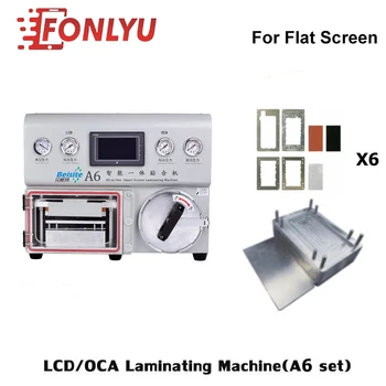 

New 3 In 1 A6 Set Newest LCD Screen Laminating Bubble Remover UV For Mobile Phone Curved / Flat Screen Lamination Within Pump