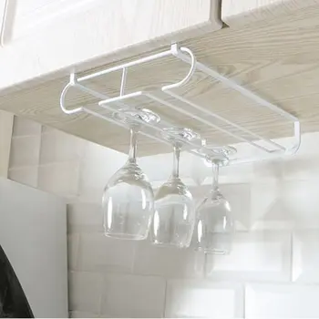 

Iron Red Wine Glass Frame Upside Down Hanging Cup Holder Creative Hanging Hanging Wine Glass Hanging Cup Holder