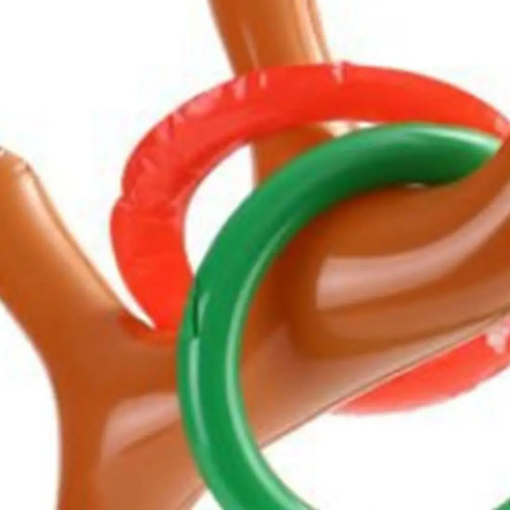 Inflatable Antler Headband Toy Animal Head Ring Throwing Circle Toy Tools For Outdoor Funny Playing Gifts Decor Accessories