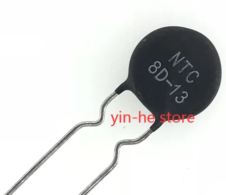 

20PCS NTC8D-13 NTC thermistor NTC 8D-13 diameter 13MM negative temperature coefficient resistor 8 ohm MJ72