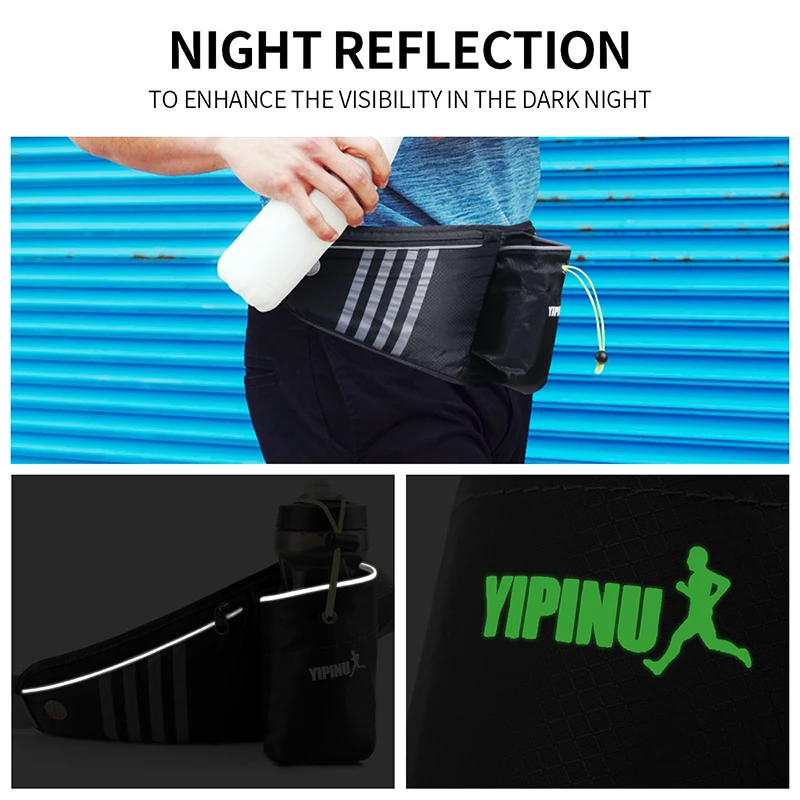 Running Belt Bag Trailing For Phone Holder Sport Fanny Pack Men Woman Fitness Waterproof Waist Pack With Water Bottle Gym Bags