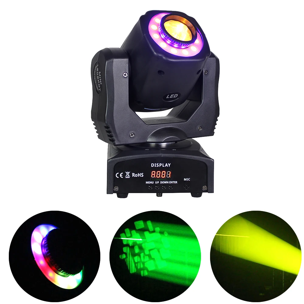 Lyre Led Mini Spot 60W Moving Head Lights Professional Stage Equipment Of  High Quality 7 Gobos Dmx-512 For Party Dj Disco