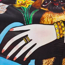 Ткань 14momme для девочек, крепдешин с принтом, шелк тутового шелкопряда, летняя рубашка, платье, ткань для шитья