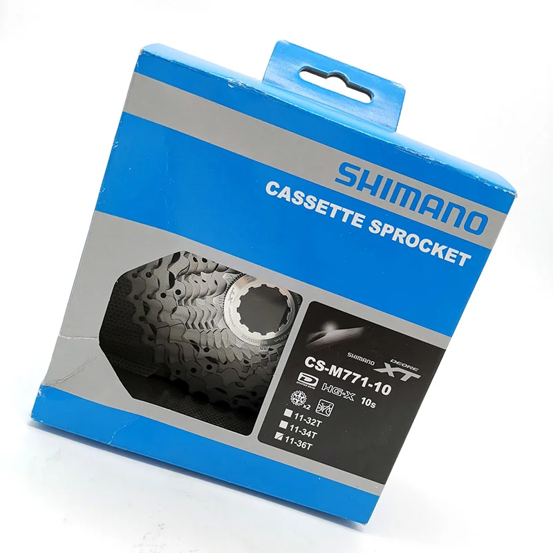 

Shimano DEORE XT CS-M771-10 11-36T 10 Speed Cassette MTB Bike Freewheel Bicycle Parts