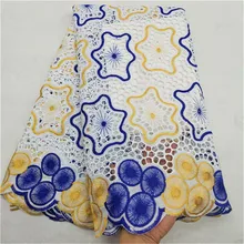 Швейцарская вуаль кружева в швейцарском стиле высокого качества tissu Африканский хлопок сухое кружево последняя ткань из Дубая нигерийское кружево для женщин 5 ярдов