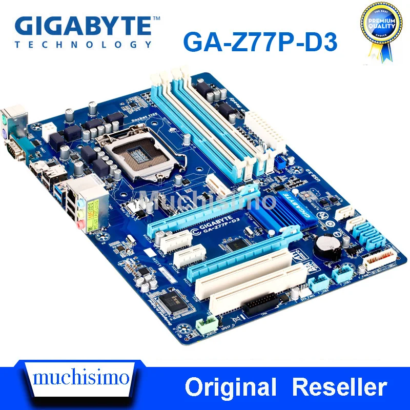 Gigabyte GA Z77P D3 материнская плата LGA1155 DDR3 USB3.0 32G Z77 Рабочий стол оригинальная б/у