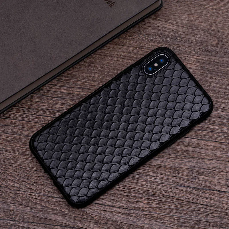 Тип яловая рыбья чешуя чехол для телефона для IPhone X XS Max XR для Apple 5 5S SE 6 6S 7 8 Plus защитный чехол для телефона