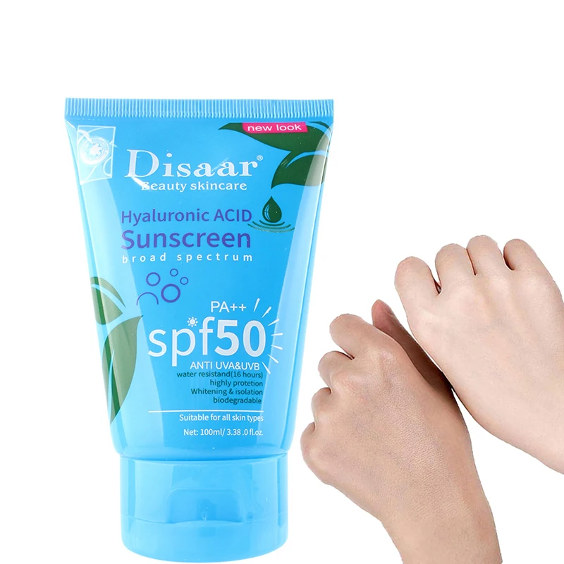 Hyaluronic Acid Body Sunscreen Whitening Sunblock Skin UV Protective Cream Antioxidant Sun