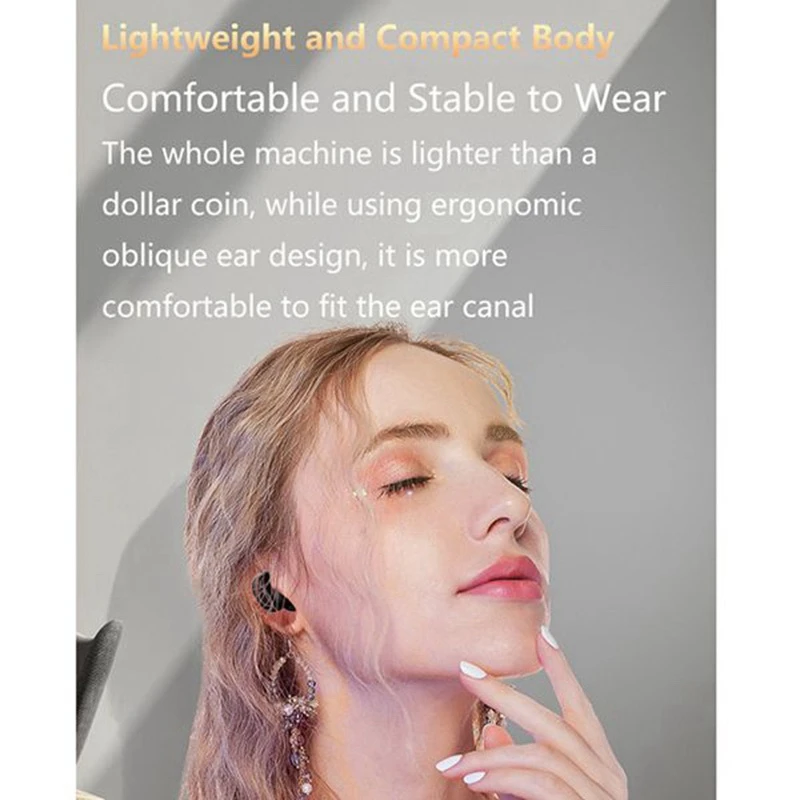 Wireless Headphones Bluetooth 5 1 Earphone TWS HIFI Mini In Ear Stereo Earbuds Headset Support IOS Android Phones