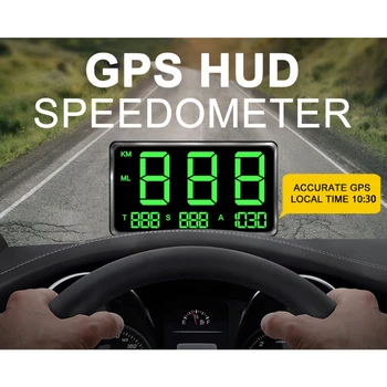 

C80 Digital Car HUD Head Up Display GPS Speedometer Speed Meter Overspeed Warning Altitude Display For Car Trucks Motorcycle