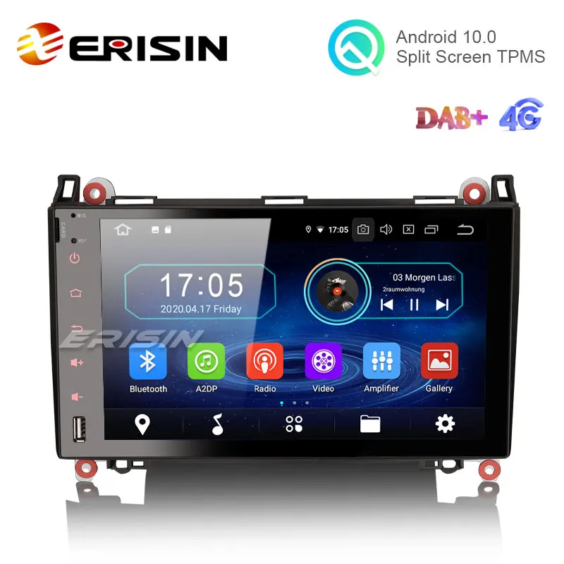 Erisin ES6992B 9 &quotAndroid 10 0 Автомобильный GPS РАДИО WiFi BT TPMS для Mercedes Benz Sprinter Viano Vito