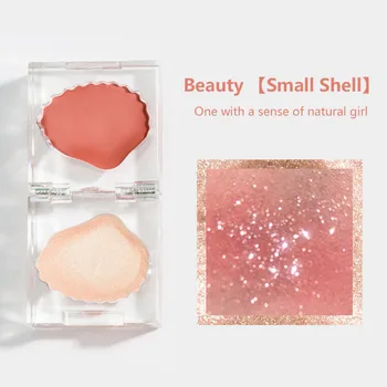 

High Light Rouge Brightens Repairs Contour Makeup Blusher Cheek Blush Bronzer Blusher Face Contour Blusher Small Ice Cube Shell