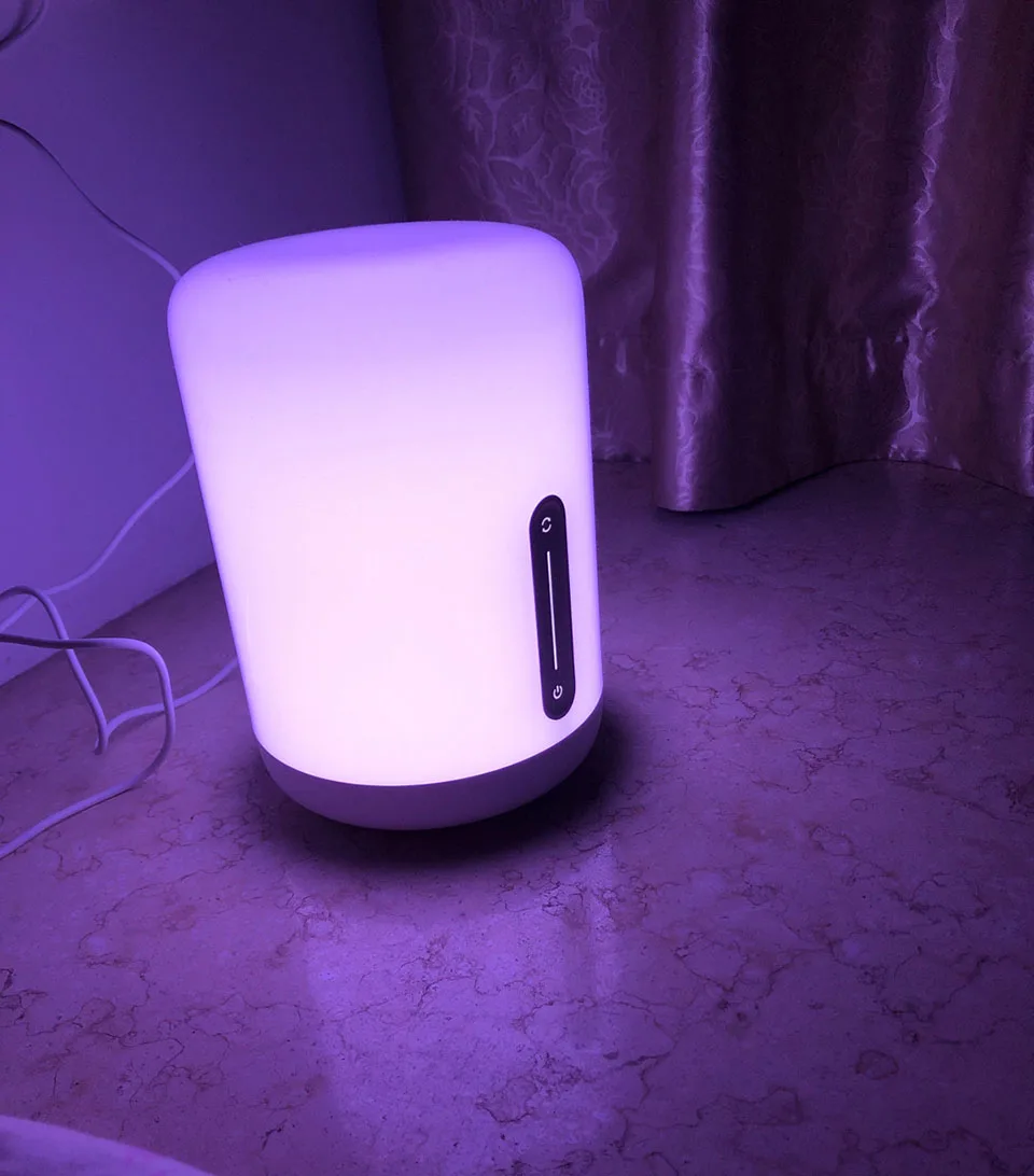 Original Xiaomi Mijia Bedside Lamp 2 Bluetooth WiFi Touch Panel APP Control RGB Table Lamp Works with Apple HomeKit Siri (2)