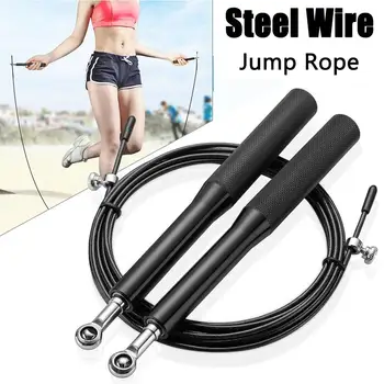 

Skipping Rope Durable Portable with Bearing Diamond Head Aluminum Handle Workout Toy Gym Sport Wire Rope Skipping Adjustable