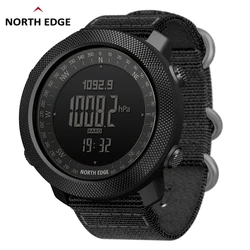 NORTH EDGE reloj deportivo para hombre, cronógrafo militar para correr, natación, altímetro, barómetro, brújula, resistente al agua hasta 50m