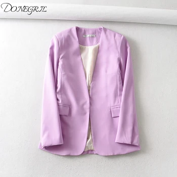 

2020 New Womens Blazer Suit Long Sleeve veiled buttonn Small Suit Jacket Female Participants In Ladies Blazer Coat Jacket