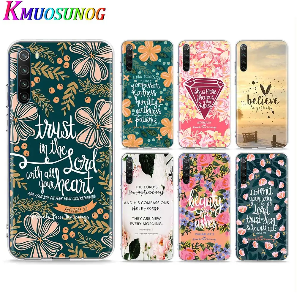 

Transparent Soft TPU Cover Bible Jesus Christ Christian For Xiaomi Redmi Note 9 9S Pro Max 8T 8 7 6 5 Pro 5A 4X Phone Case