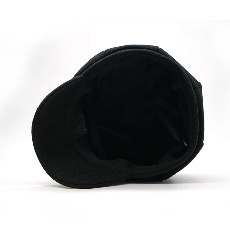 New Autumn Winter women beret hat British style retro solid color octagonal cap female thick warm winter hats visor cap