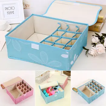 

Home Storage Drawer Divider Fordable Box Organiser Tidy Socks Bra Underwear Organiser Storage Container Box