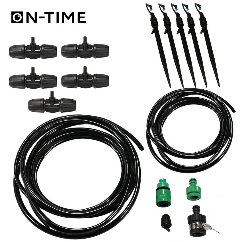 

Automatic Watering Kit Irrigation Sprinkler with 1/4'' Hose Barb Greenhouse Irrigation System Spray Nozzle