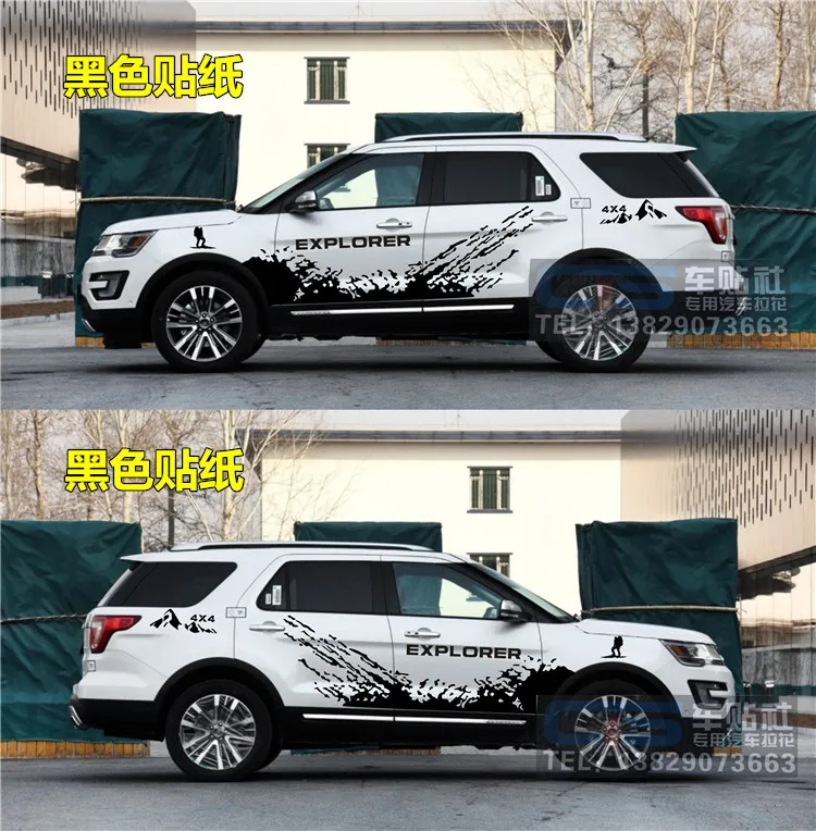 

Автомобильная наклейка для Ford Explorer внешний вид кузова украшение ремонт Explorer автомобильные аксессуары наклейка