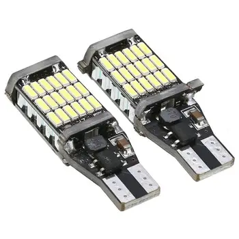 

2PCS T15 921 W16W 45 SMD 4014 LED Auto Additional Lamp Canbus Reverse Lights Car Daytime Running Xenon Signal Light Bulb