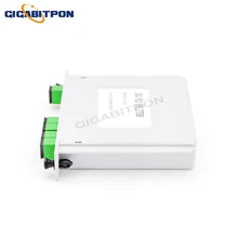 

1*4 PLC FTTH SC APC fiber optic splitter PLC splitter plug-in optical fiber sheet optical coupler splitter 4pcs