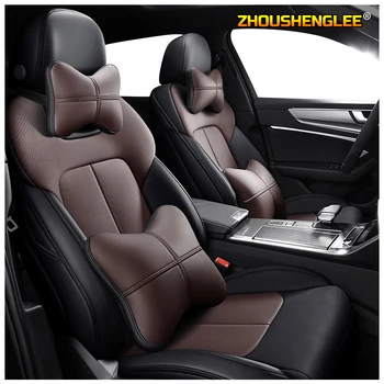 

ZHOUSHENGLEE Custom leather car seat cover For Dongfeng AX5 AX4 E70 AX7 S30 H30 CM7 S500 360 370 330 580 IX5 P16 S16 seat cars