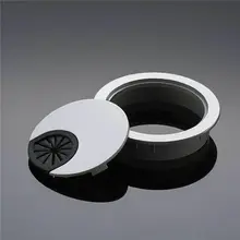 

1Pcs Desk Wire Hole Cover Base Computer Grommet Table Cable Outlet Port Surface Line Box Furniture