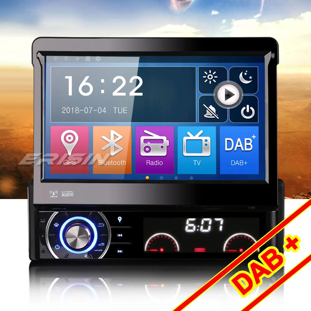 6590 DAB + SD съемный одиночный 1DIN 7 &quotавтомобильный стерео GPS SatNav плеер Bluetooth камера DVR
