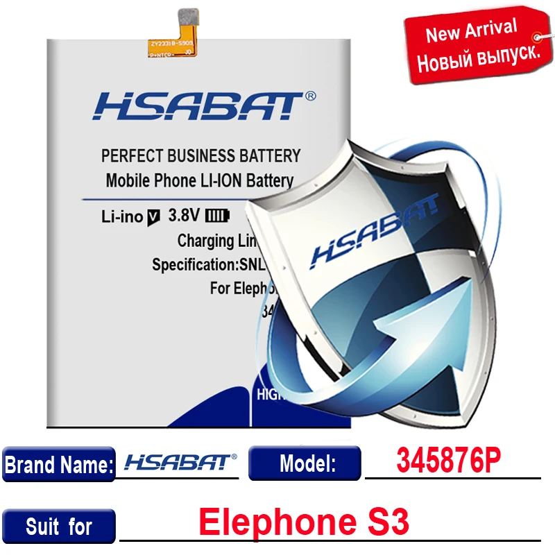 Аккумулятор HSABAT 345876P 3600mAh для аккумуляторов Elephone S3