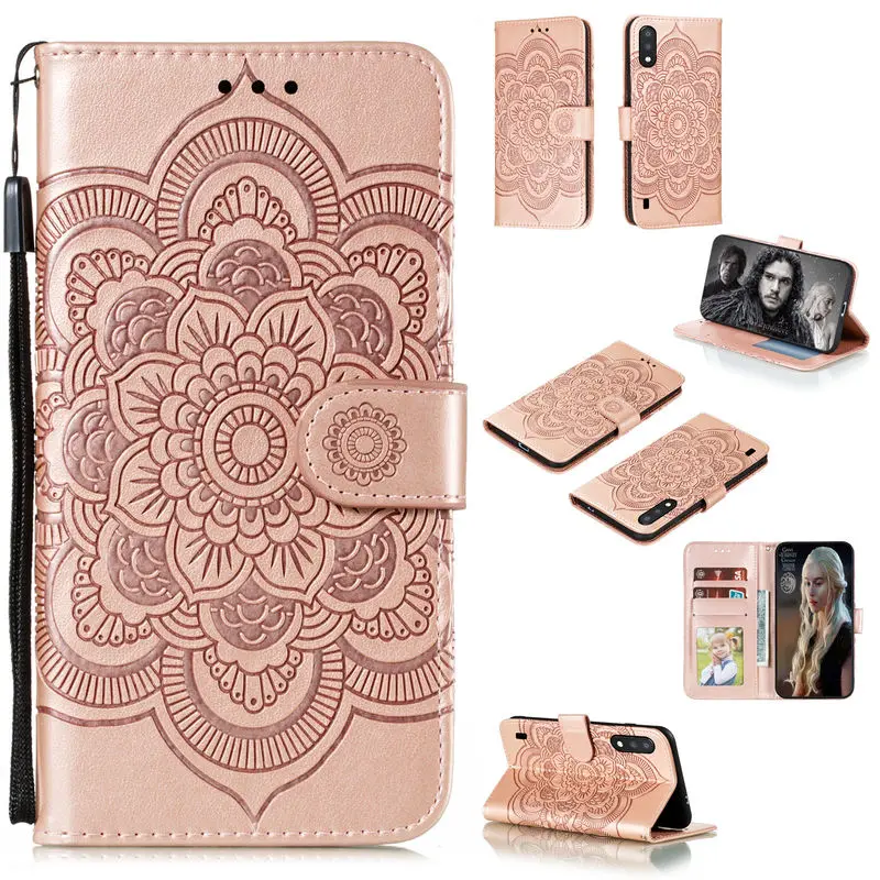 

Flip Wallet Case For Samsung Galaxy A01 Luxury Leather 3D Embossing Flower Phone Cover For Samsung A01 A2020 Protection Cases