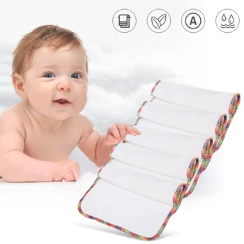 

5pcs Baby Saliva Towel Bamboo Fiber Soft Comfortable Infant Face Towel Hand Cleansing Towel Facial Care Cleaning Tissue