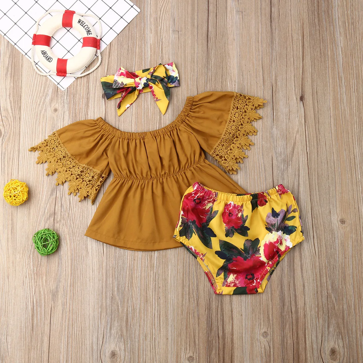 3 шт. однотонная повязка на голову с открытыми плечами возраст 0 5 лет|Комбинезоны|