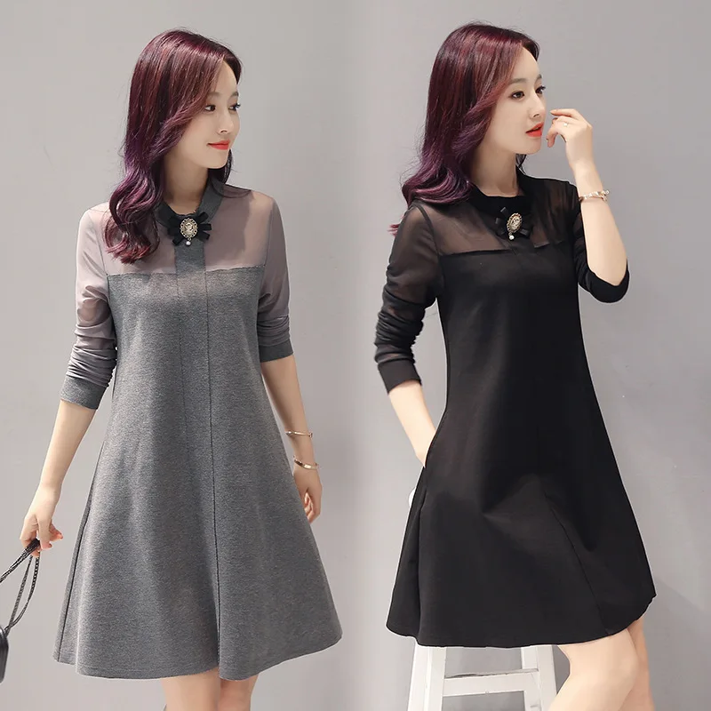 

Long-sleeved Upper Garment Versatile Women's Western Style Fashion Spring And Autumn Sweater 2018 New Style WOMEN'S Dress Spring
