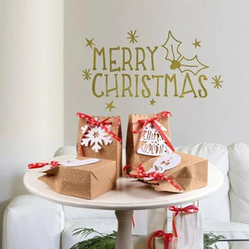 

Packing Paper bags Food Package Kraft Paper With Tag Cute Decor Christmas