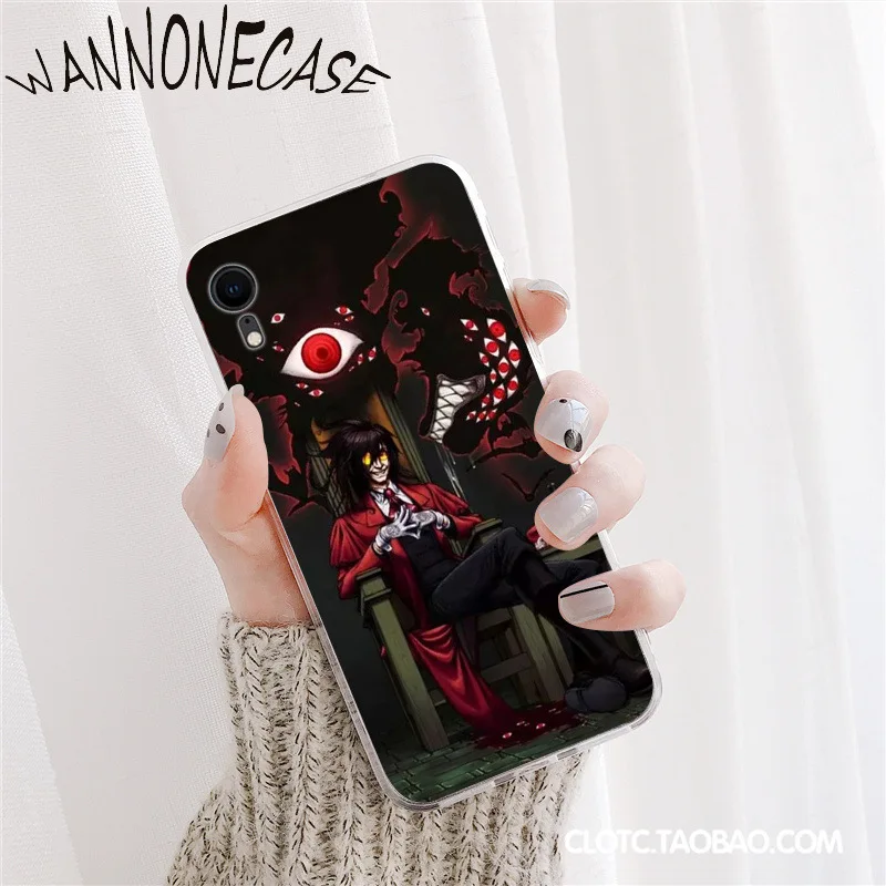 Anime Hellsing Alucard Fan Pola TPU Lembut Ponsel Case untuk iPhone 8 7 6 6S Plus X XS MAX 5 5S SE XR 11 11pro Promax Ponsel