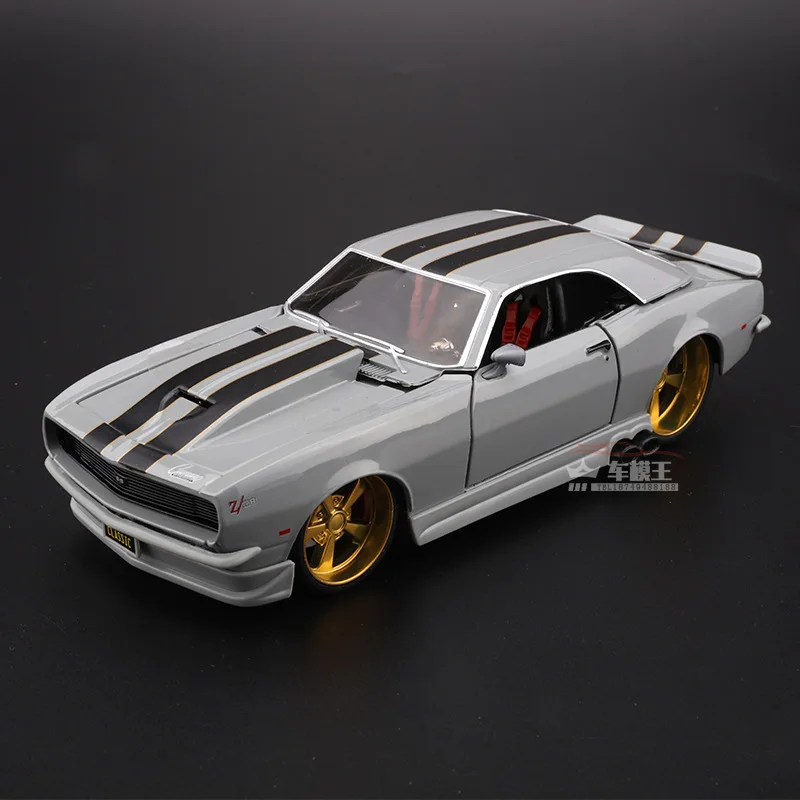 Maisto 1: 24 1968 Chevrolet Camaro Z28 Модель брелок для автомобильных ключей, модель игрушка в подарок