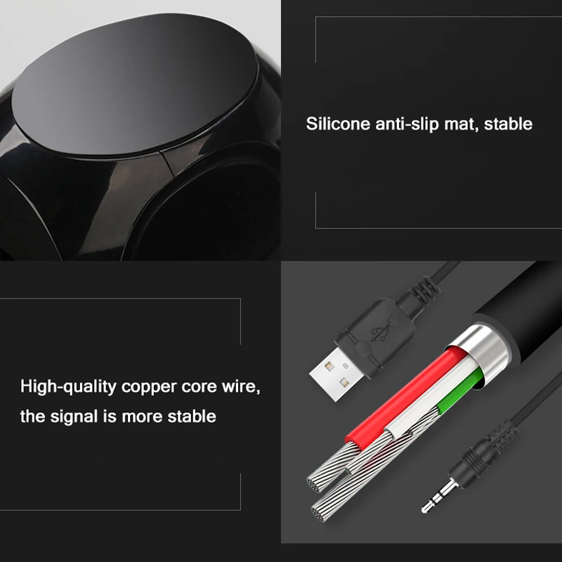 Бас USB+ AUX проводные компьютерные колонки Пара 5 Вт* 2 высокой мощности колонки для ноутбука Настольный телефон портативный мультимедийный громкоговоритель