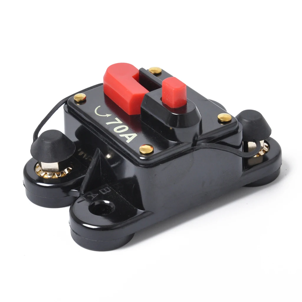 12V-24V Inline Auto Waterproof Circuit Breaker 60 AMP Manual Reset Switch