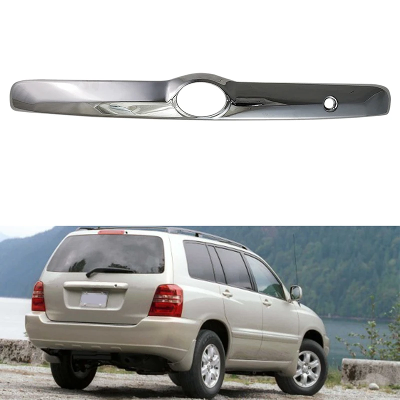 Для Toyota Highlander Kluger 2003 2007 хромированная Задняя Крышка багажника двери отделка люка