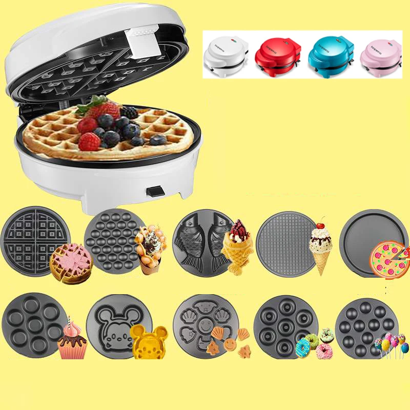 

ZM-277 220V Casa kitchen multifunction Egg Waffle Maker/Donut Machine/Heart Waffle Maker/Cake Pop Machine non-floating type