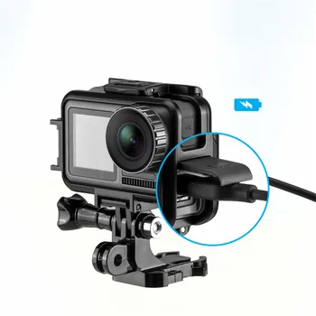 

For TELESIN PC Protective Frame For DJI OSMO ACTION Camera Rabbit Cage Charging Shell Frame Charging Frame Accessories