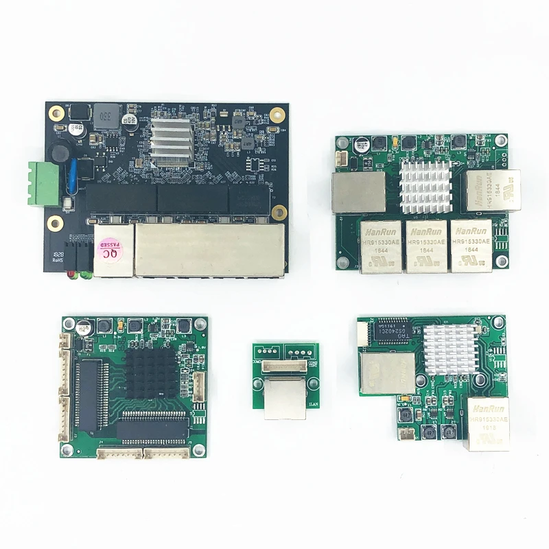 Промышленный Ethernet-коммутатор модуль 5 Порты Unmanaged10/100/1000 Мбит/с PCBA плата OEM автоматическ-зондирования Порты PCBA плата OEM материнская плата