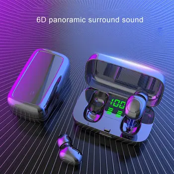 

Tws Wireless Earphones for Swimming TWS Bluetooth Earphone IPX6 Waterproof Mini Sports Touch Earbuds Earplug with Charger Box