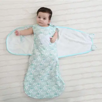 

Cotton Swaddle Baby Sleeping Bag Unisex 4 seasons Use Wearable Sleep Blanket Best Product for Long Night Sleep Excellent Gift fo
