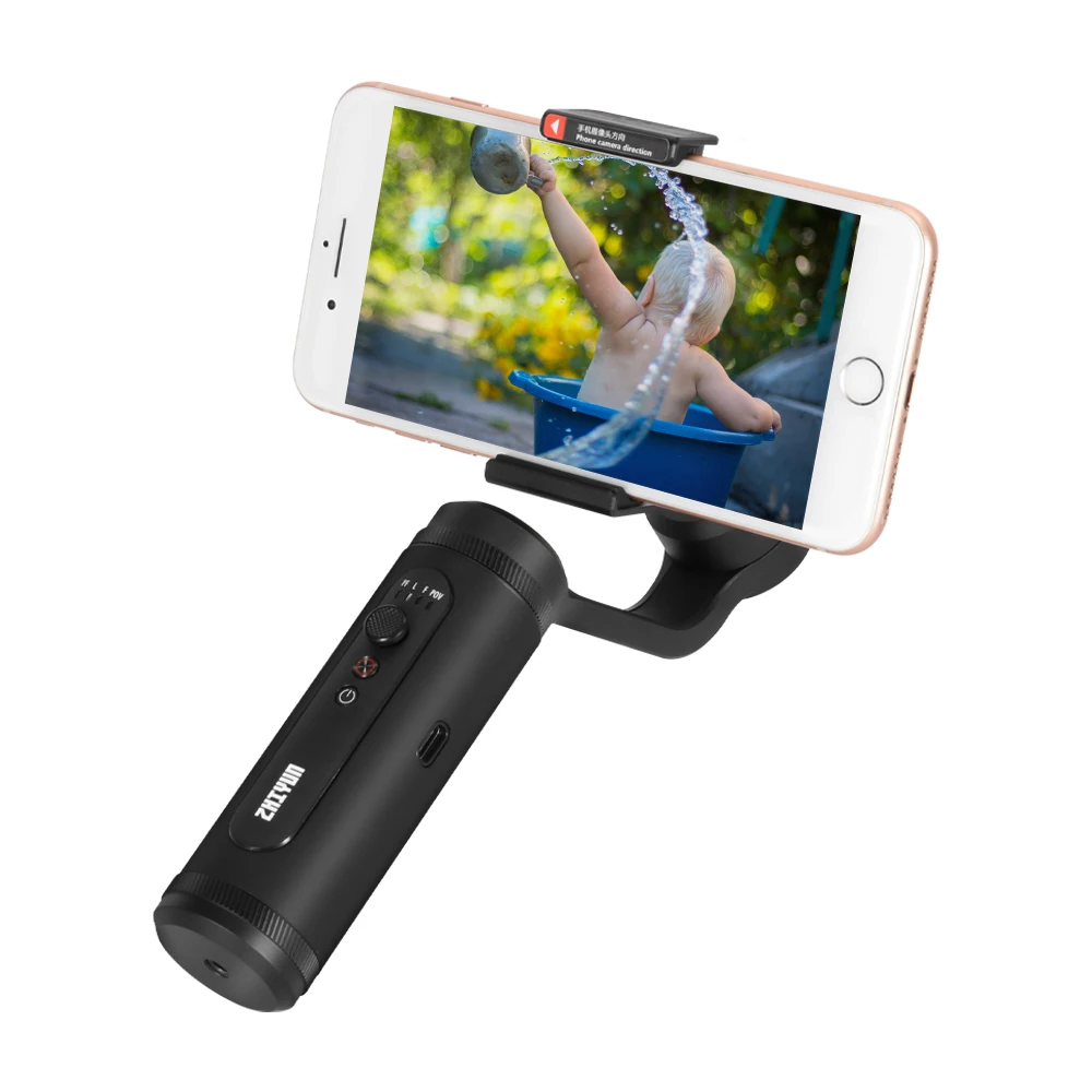 Zhiyun smooth q2 3 оси мини карданный стабилизатор смартфон мобильный gopro смартфон