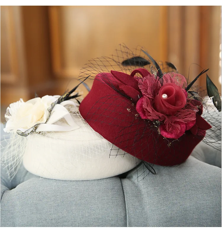 Винтажная элегантная женская шапка, брендовая мягкая газовая шляпка для официальных мероприятий, благородные шерстяные мягкие шляпы, шляпа для женщин, модный колпачок с бантом