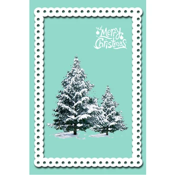 

DABOXIBO Christmas Tree Metal Cutting Dies Clear Stamps Mold For DIY Scrapbooking Cards Making Decorate Crafts 2020 NEW